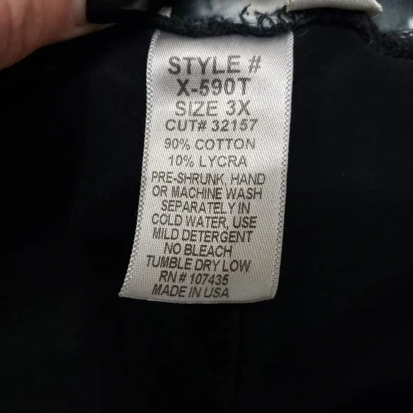 Hard Tail Forever Pants Womens 3X Black Pull On Wide Leg - Picture 7 of 10